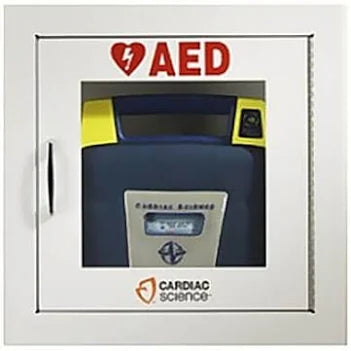Cardiac Science AED Wall Cabinet - Fully Recessed w/ Audible Alarm