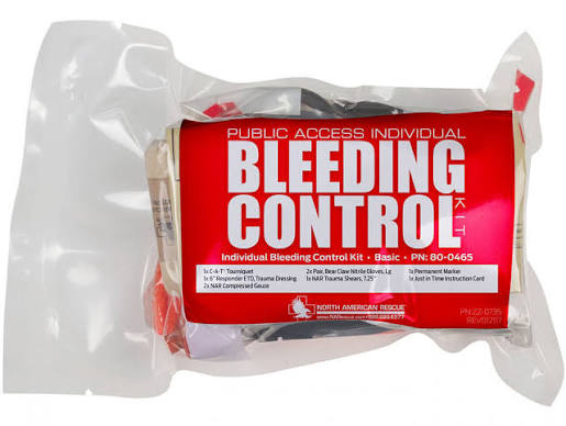 Bleeding Control Kit, Advanced Individual Public Access, Vacuum Sealed