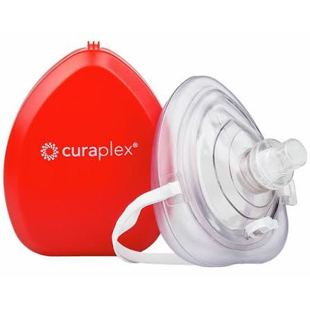 Curaplex CPR Mask w/O2 Port & Hard Case